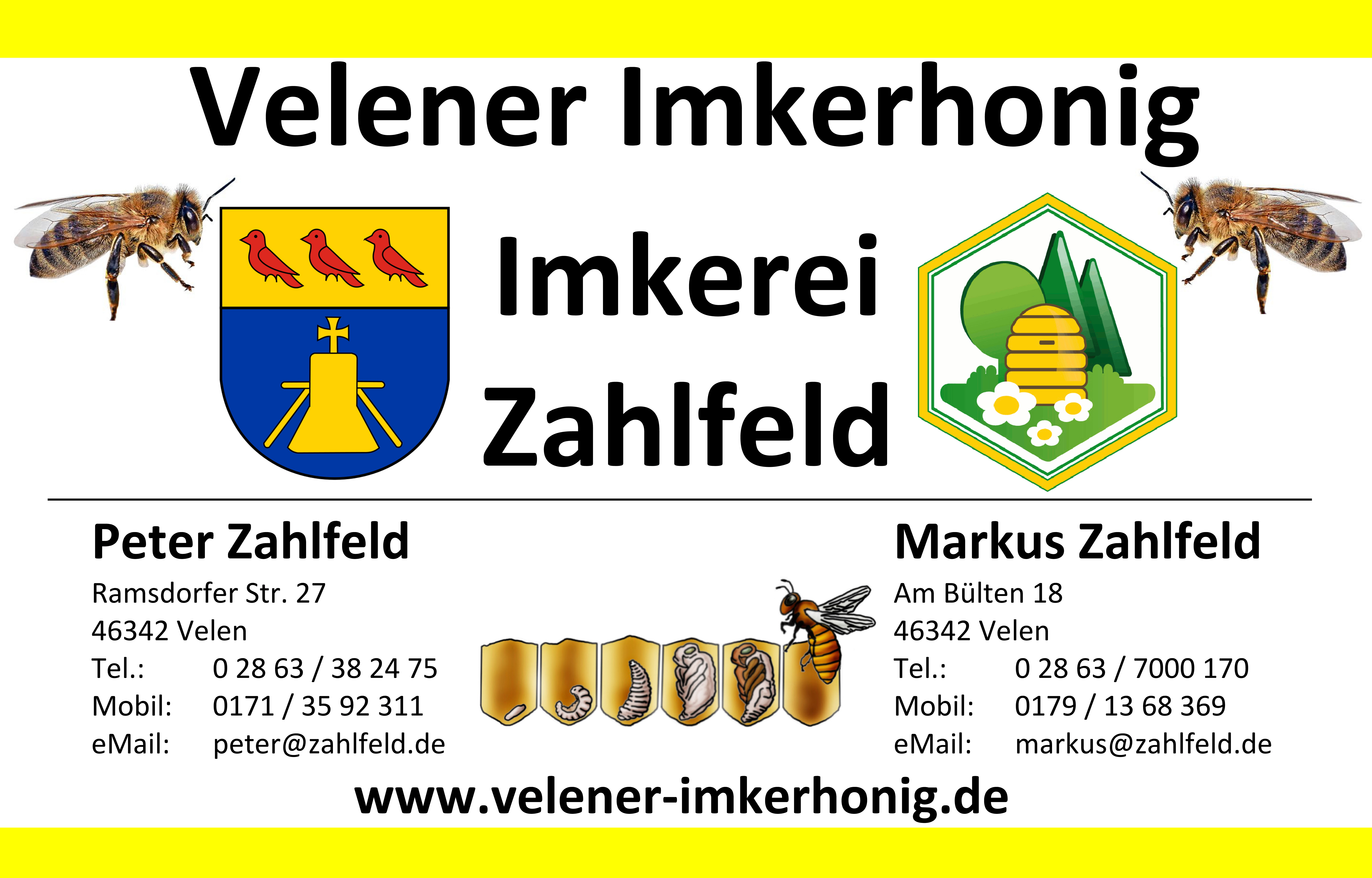 Neue Visitenkarte Imkerei Seite 1-A